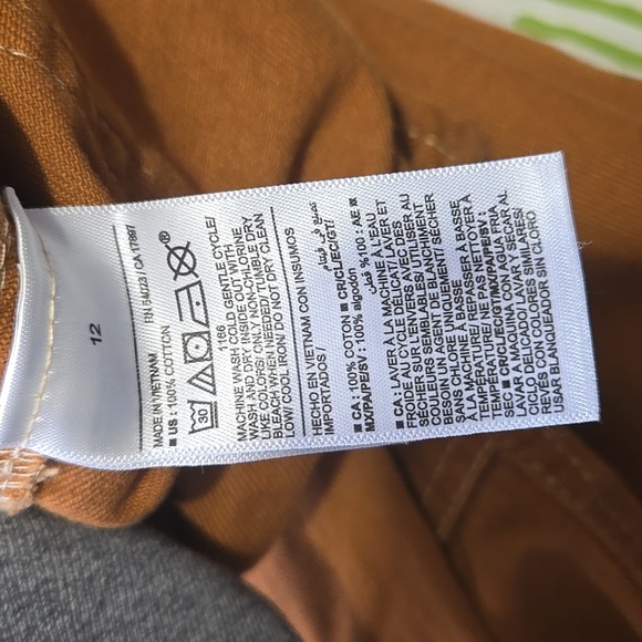 Old Navy Utility Pants Sz 12 Brown - Picture 4 of 4